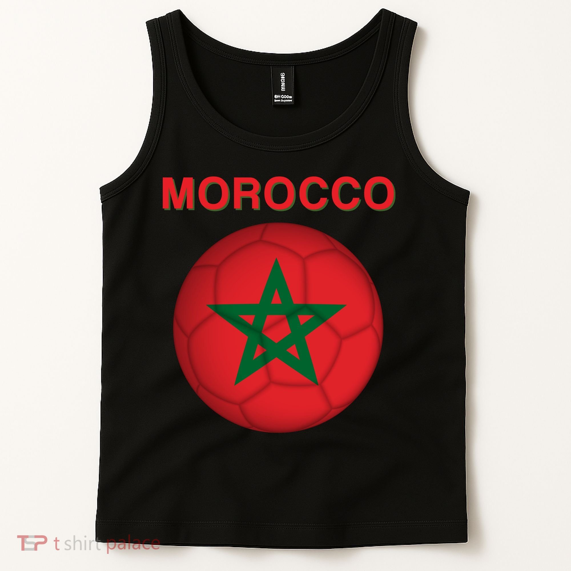 Morocco Soccer Football Moroccan Flag Gift Tank Top