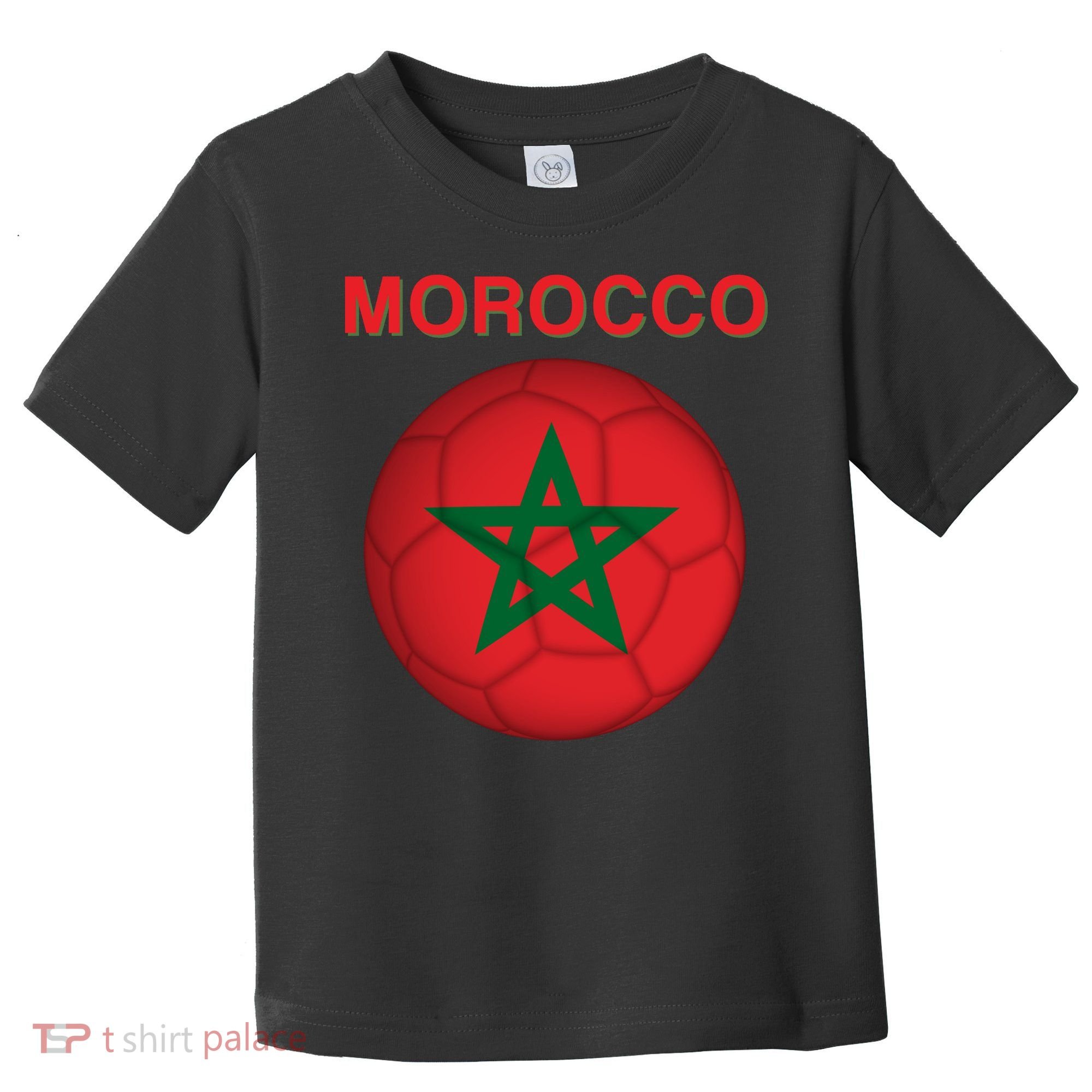 Morocco Soccer Football Moroccan Flag Gift Toddler T-Shirt