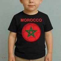 Morocco Soccer Football Moroccan Flag Gift Toddler T-Shirt thumb 2