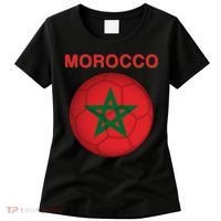 Morocco Soccer Football Moroccan Flag Gift Women's T-Shirt thumb 0