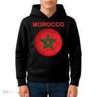 Morocco Soccer Football Moroccan Flag Gift Kids Hoodie thumb 4