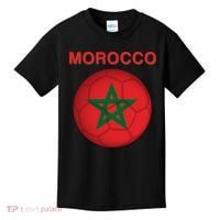 Morocco Soccer Football Moroccan Flag Gift Kids T-Shirt thumb 0