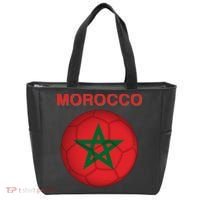 Morocco Soccer Football Moroccan Flag Gift Tote Bag thumb 0