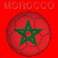 Morocco Soccer Football Moroccan Flag Gift Santa Hat thumb 1
