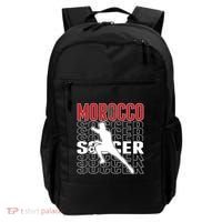 Morocco Soccer Fans Jersey Cool Gift Moroccan Flag Football Lovers Meaningful Gi Backpack thumb 0