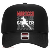 Morocco Soccer Fans Jersey Cool Gift Moroccan Flag Football Lovers Meaningful Gi Hat thumb 0