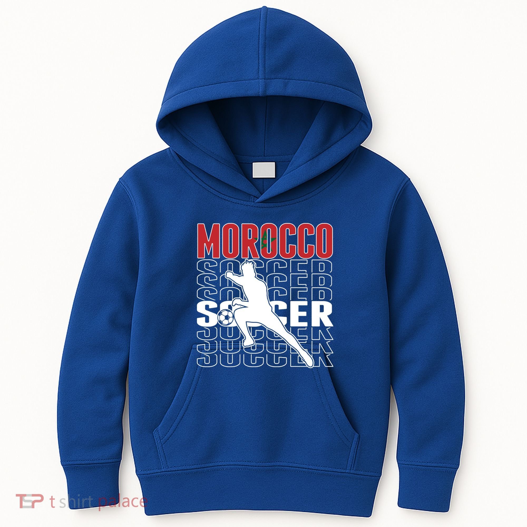 Morocco Soccer Fans Jersey Cool Gift Moroccan Flag Football Lovers Meaningful Gi Kids Hoodie