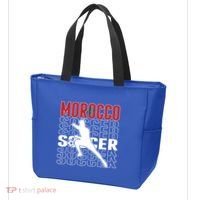 Morocco Soccer Fans Jersey Cool Gift Moroccan Flag Football Lovers Meaningful Gi Tote Bag thumb 3