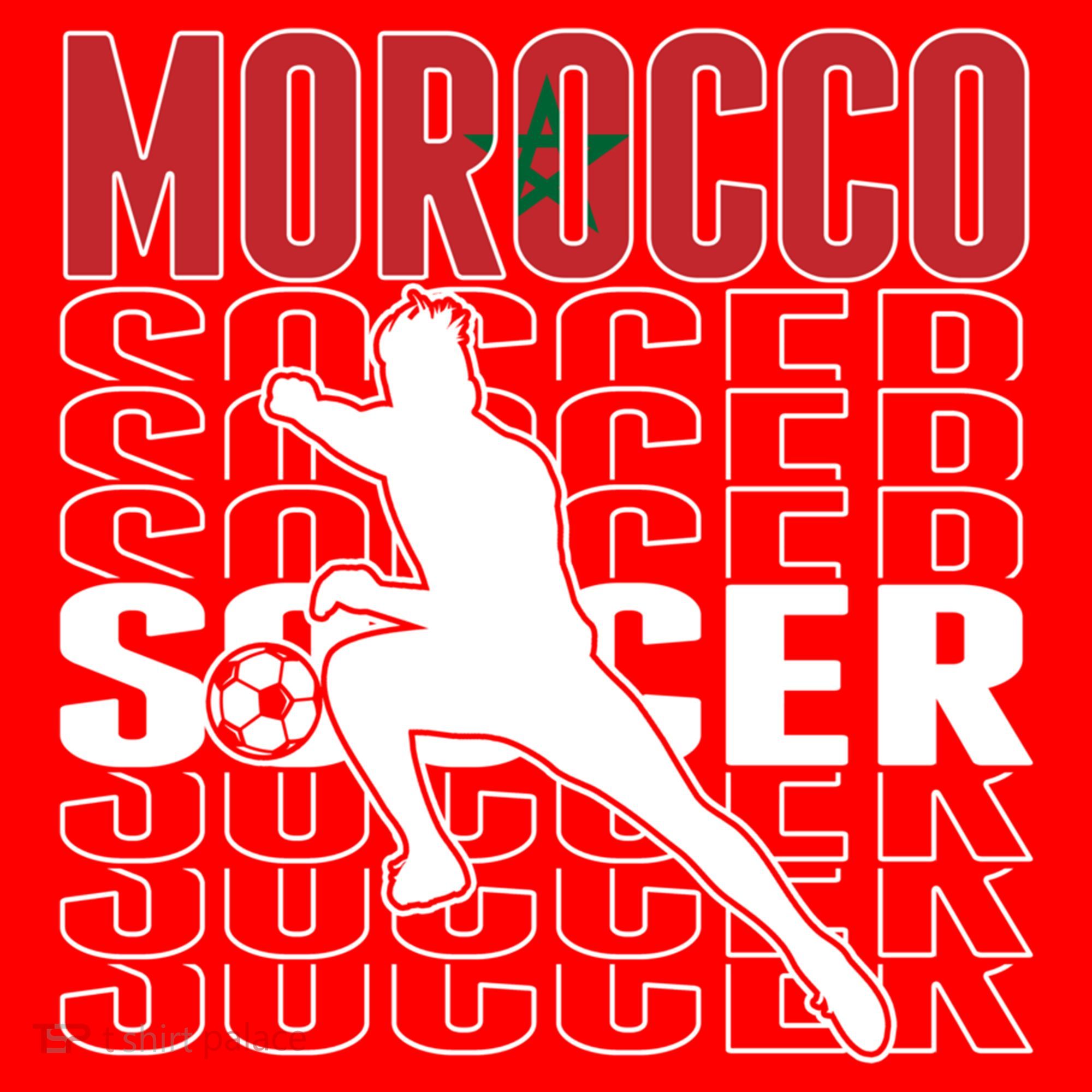 Morocco Soccer Fans Jersey Cool Gift Moroccan Flag Football Lovers Meaningful Gi Santa Hat