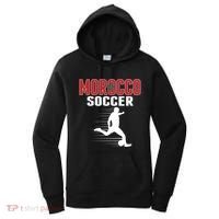 Morocco Soccer Fans Jersey Gift Moroccan Flag Football Lovers Gift Women's Hoodie thumb 0