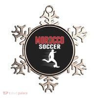 Morocco Soccer Fans Jersey Gift Moroccan Flag Football Lovers Gift Ornament thumb 0