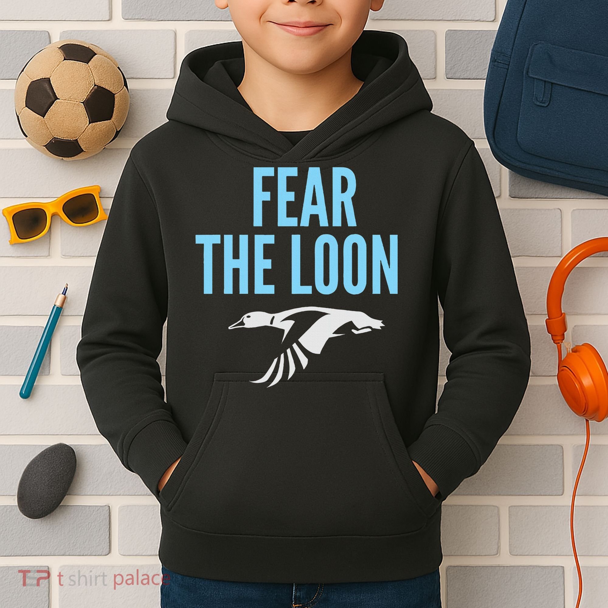 Minnesota Soccer Fear The Loon Fc Kids Hoodie