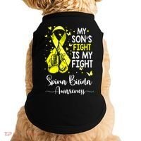 My Son's Fight Is My Fight Spina Bifida Awareness Doggie Tank thumb 0