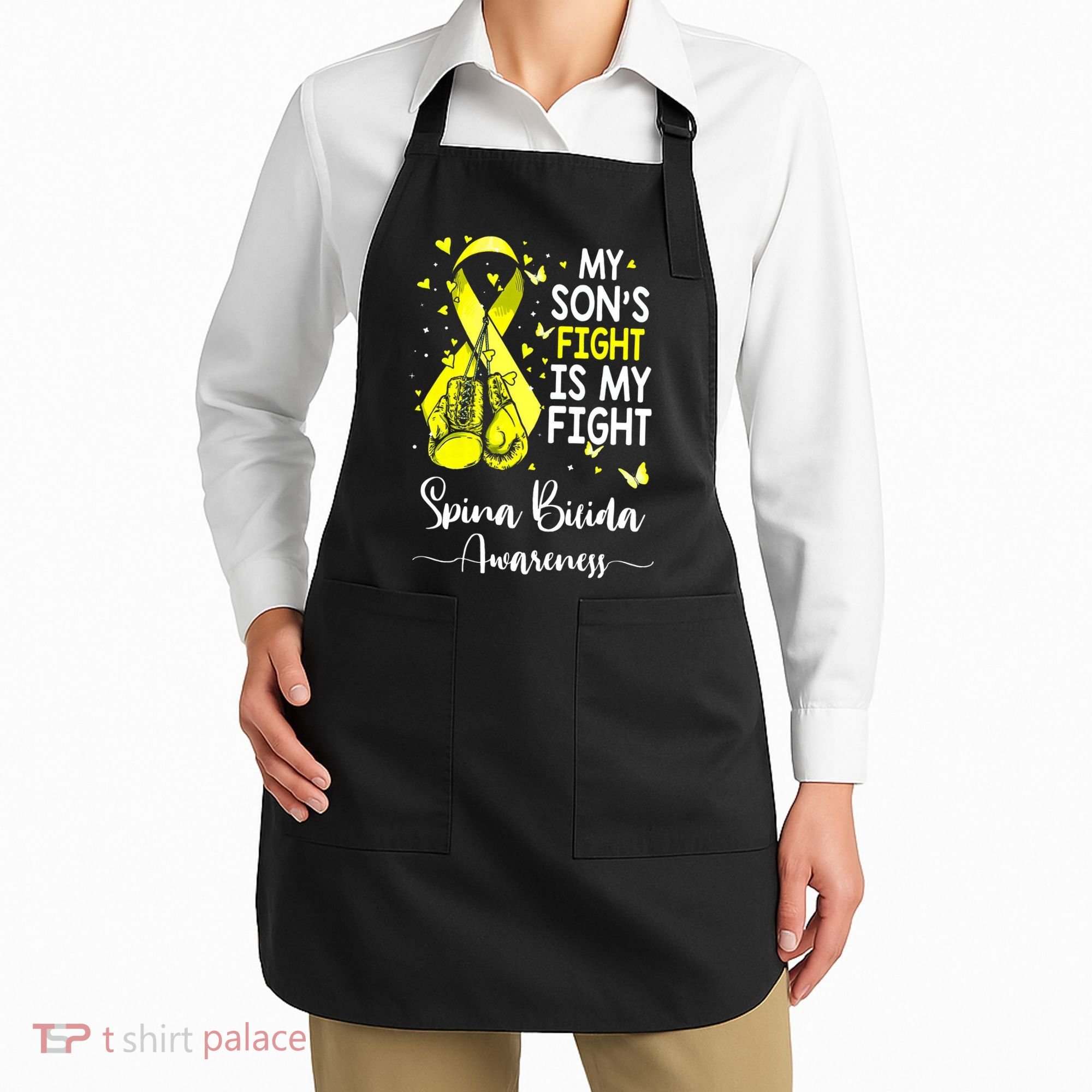 My Son's Fight Is My Fight Spina Bifida Awareness Apron
