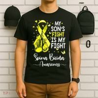 My Son's Fight Is My Fight Spina Bifida Awareness T-Shirt thumb 6