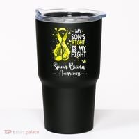 My Son's Fight Is My Fight Spina Bifida Awareness Tumbler thumb 0