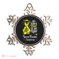 My Son's Fight Is My Fight Spina Bifida Awareness Ornament thumb 0