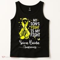 My Son's Fight Is My Fight Spina Bifida Awareness Tank Top thumb 2