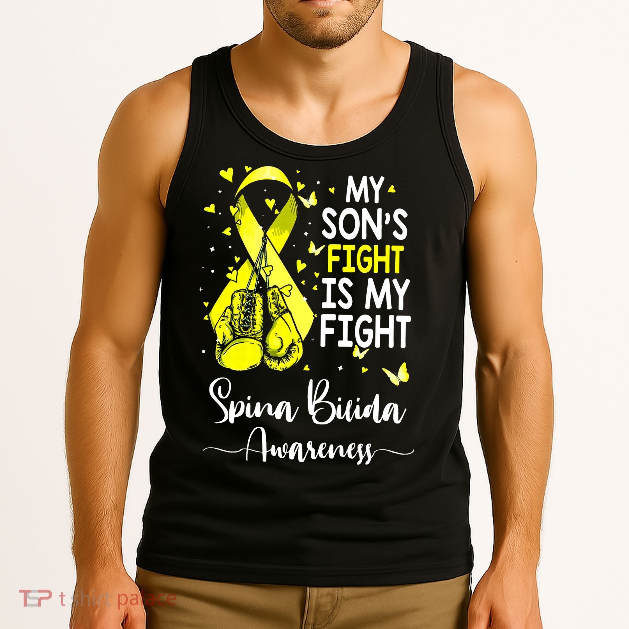 My Son's Fight Is My Fight Spina Bifida Awareness Tank Top