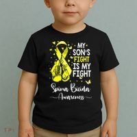 My Son's Fight Is My Fight Spina Bifida Awareness Toddler T-Shirt thumb 2