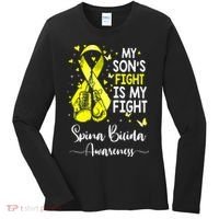 My Son's Fight Is My Fight Spina Bifida Awareness Women's Long Sleeve Shirt thumb 0