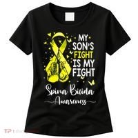 My Son's Fight Is My Fight Spina Bifida Awareness Women's T-Shirt thumb 0