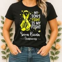 My Son's Fight Is My Fight Spina Bifida Awareness Women's T-Shirt thumb 2