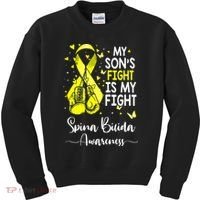 My Son's Fight Is My Fight Spina Bifida Awareness Kids Sweatshirt thumb 0