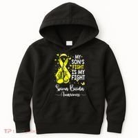 My Son's Fight Is My Fight Spina Bifida Awareness Kids Hoodie thumb 0