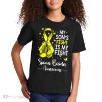 My Son's Fight Is My Fight Spina Bifida Awareness Kids T-Shirt thumb 2