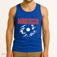 Morocco Soccer Fans Jersey Gift Moroccan Football Supporters Funny Gift Tank Top thumb 3