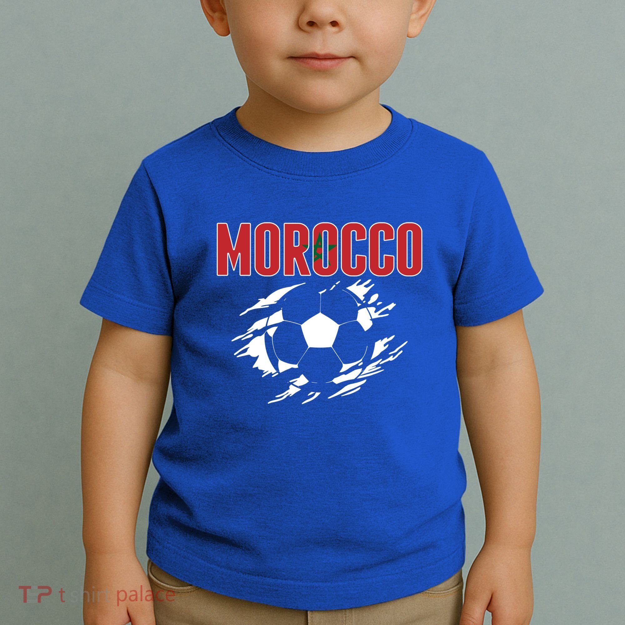 Morocco Soccer Fans Jersey Gift Moroccan Football Supporters Funny Gift Toddler T-Shirt