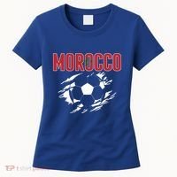 Morocco Soccer Fans Jersey Gift Moroccan Football Supporters Funny Gift Women's T-Shirt thumb 0