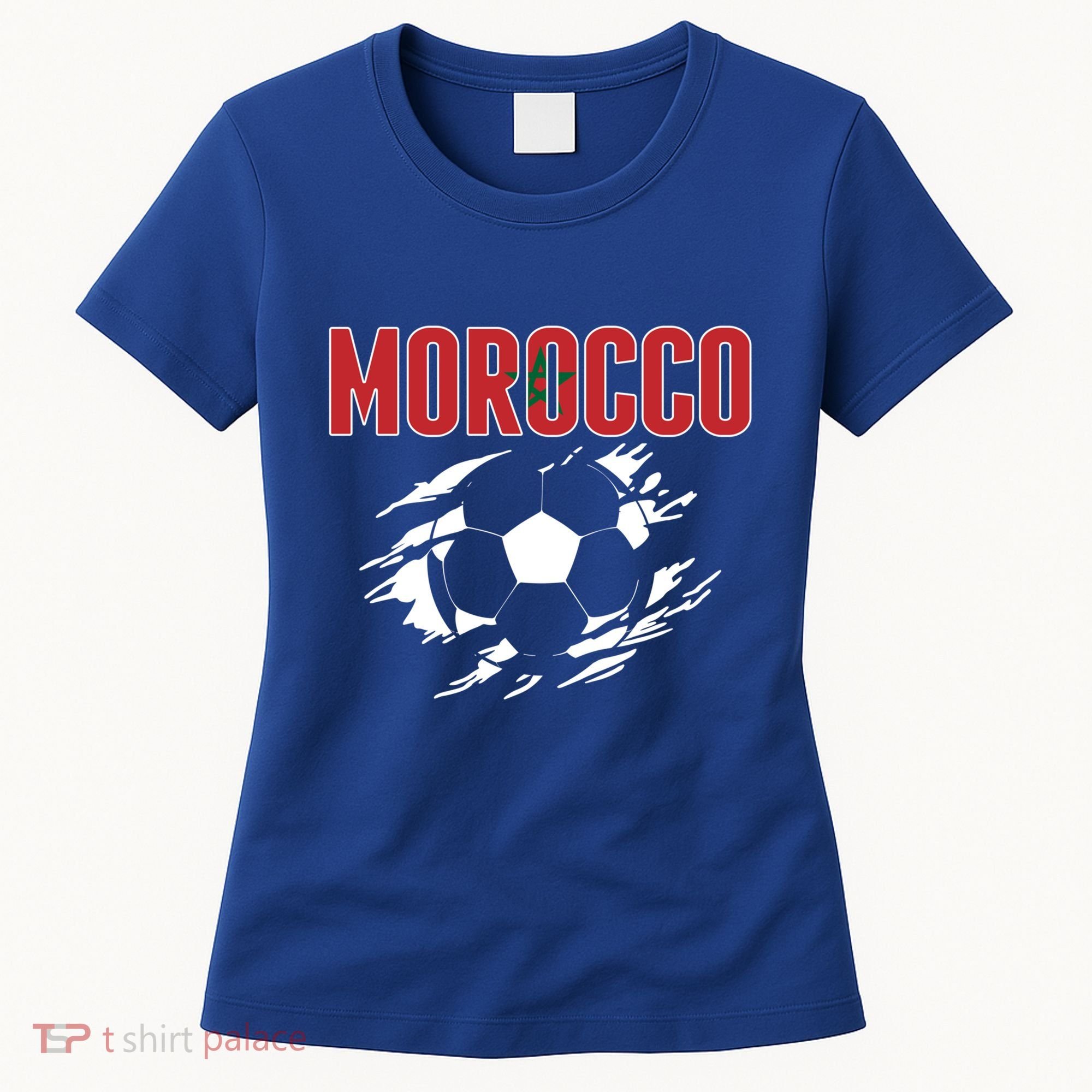 Morocco Soccer Fans Jersey Gift Moroccan Football Supporters Funny Gift Women's T-Shirt