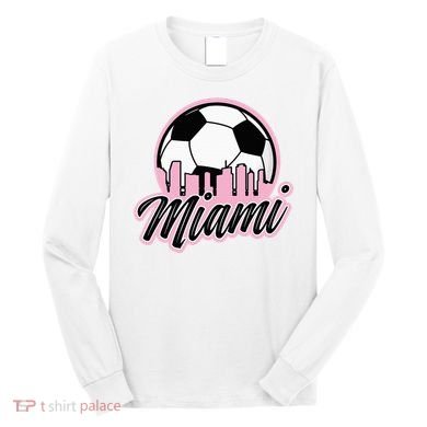 Miami Soccer Fans Related Products Long Sleeve Shirt