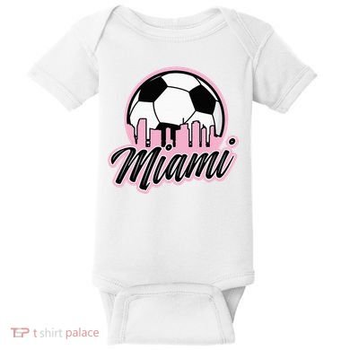 Miami Soccer Fans Related Products Baby Bodysuit