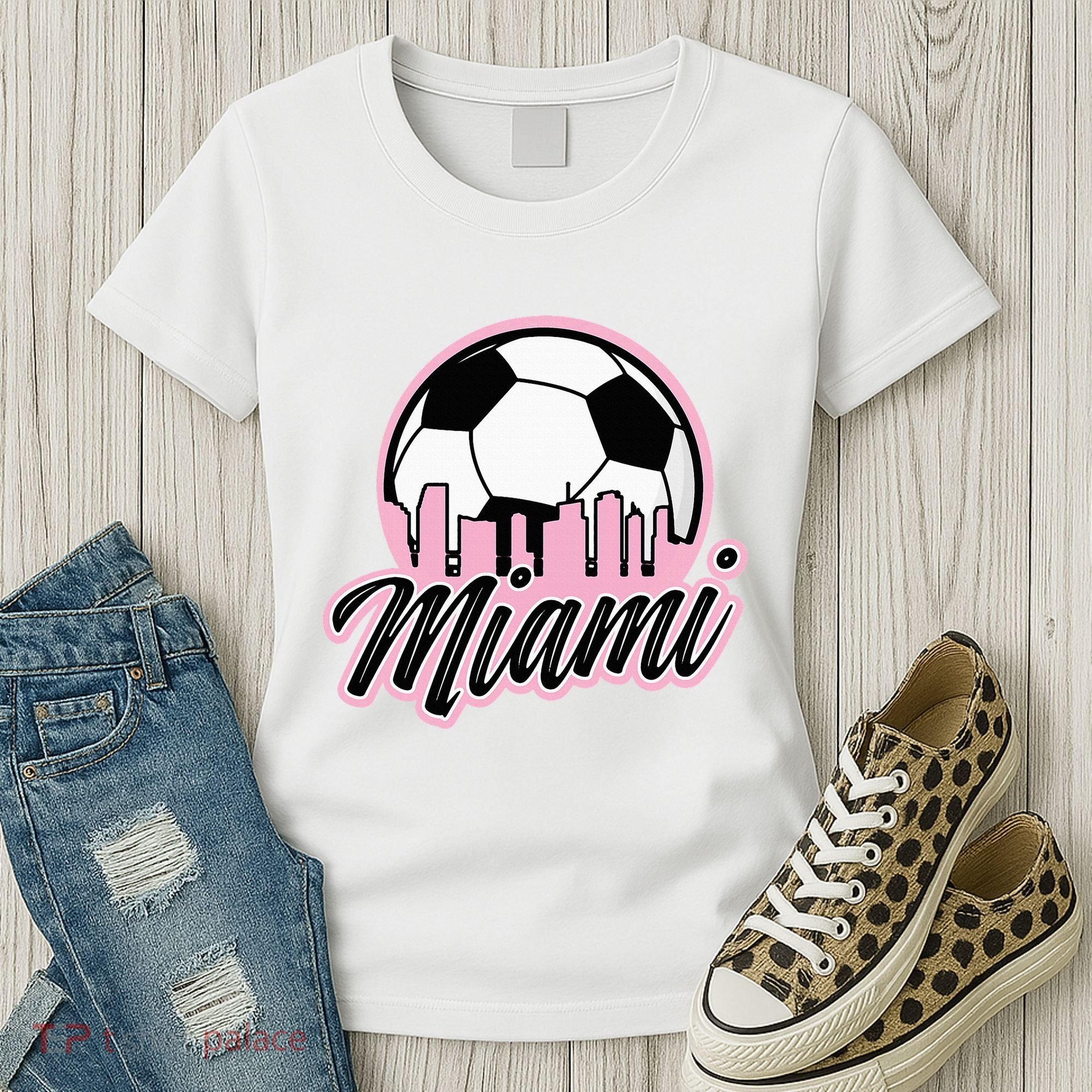 Miami Soccer Fans Related Products Women's T-Shirt