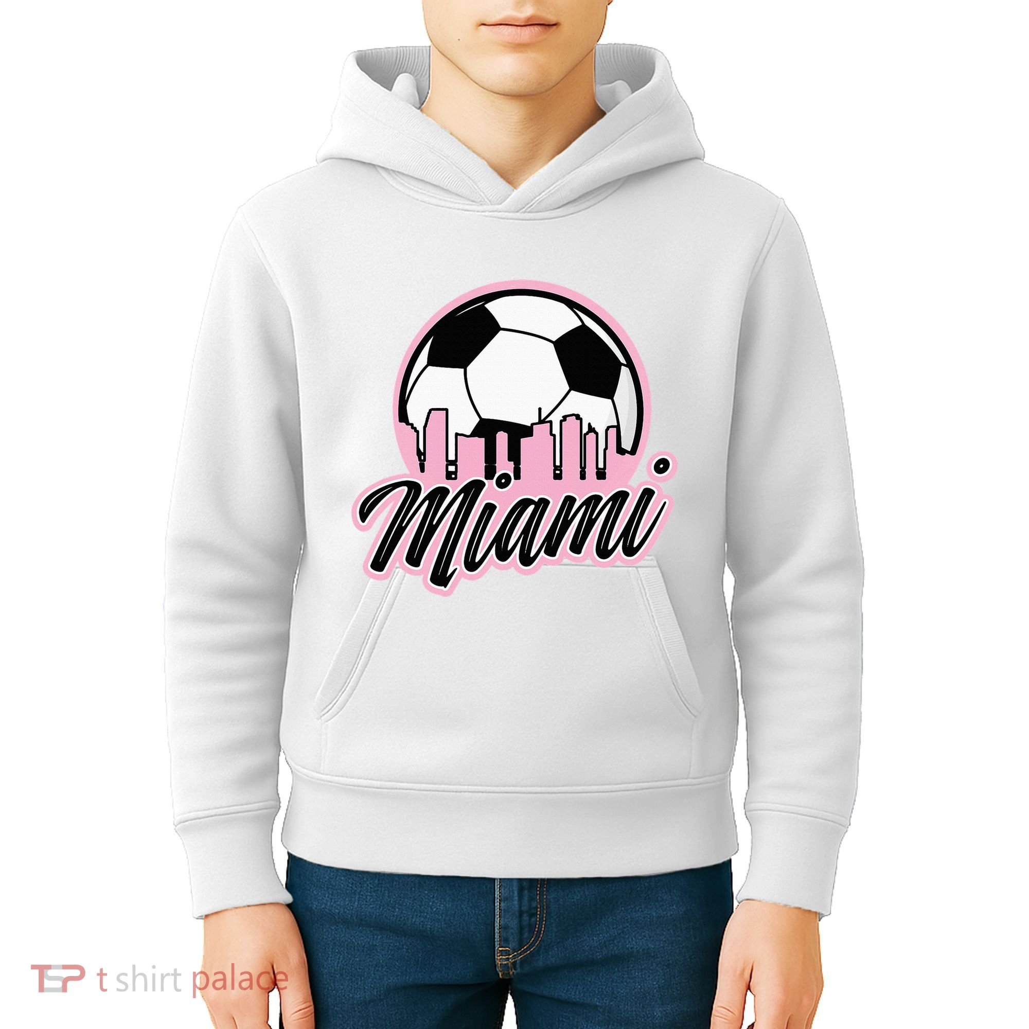 Miami Soccer Fans Related Products Kids Hoodie