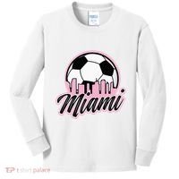 Miami Soccer Fans Related Products Kids Long Sleeve Shirt thumb 0