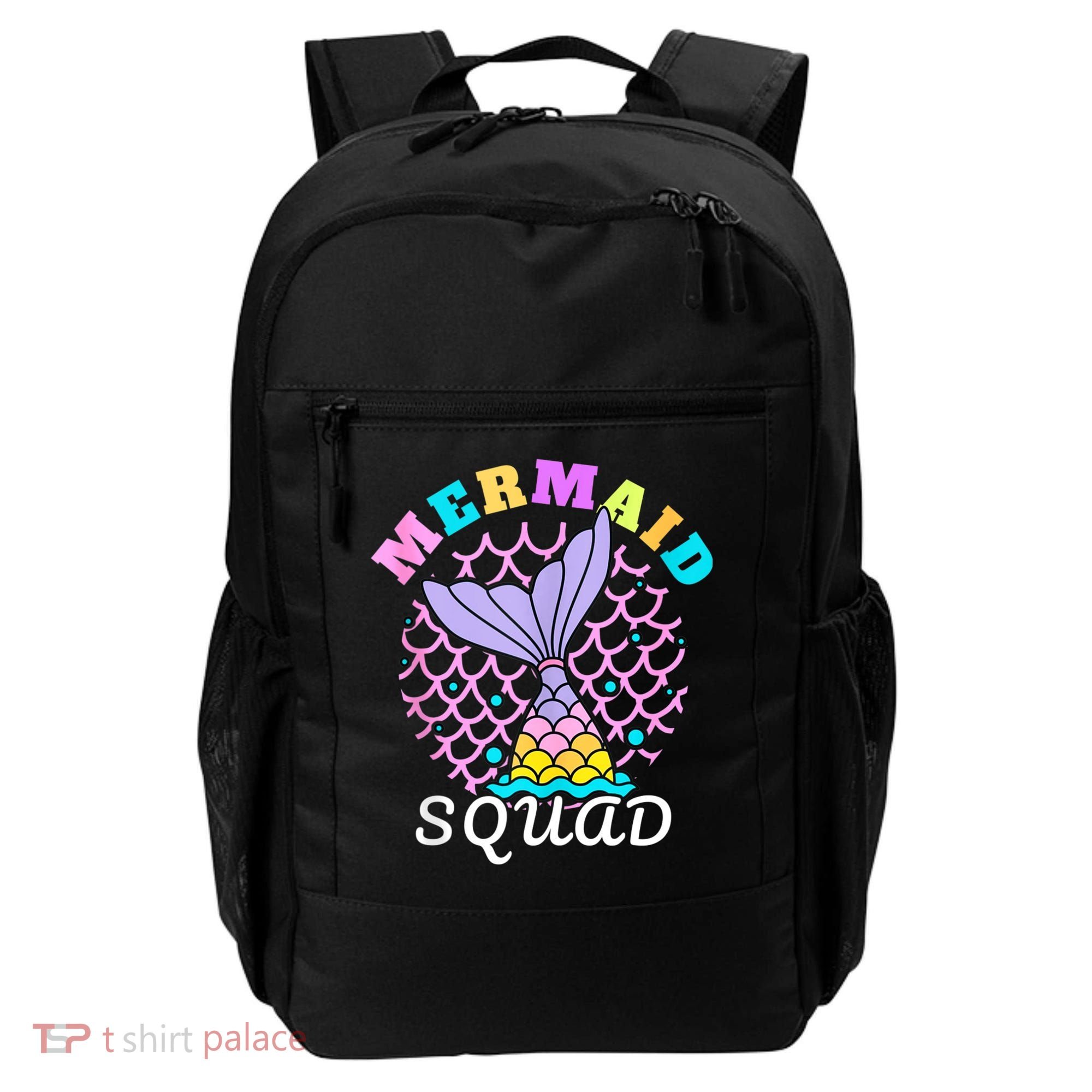 Mermaid Squad Funny Birthday Party Womens Family Backpack