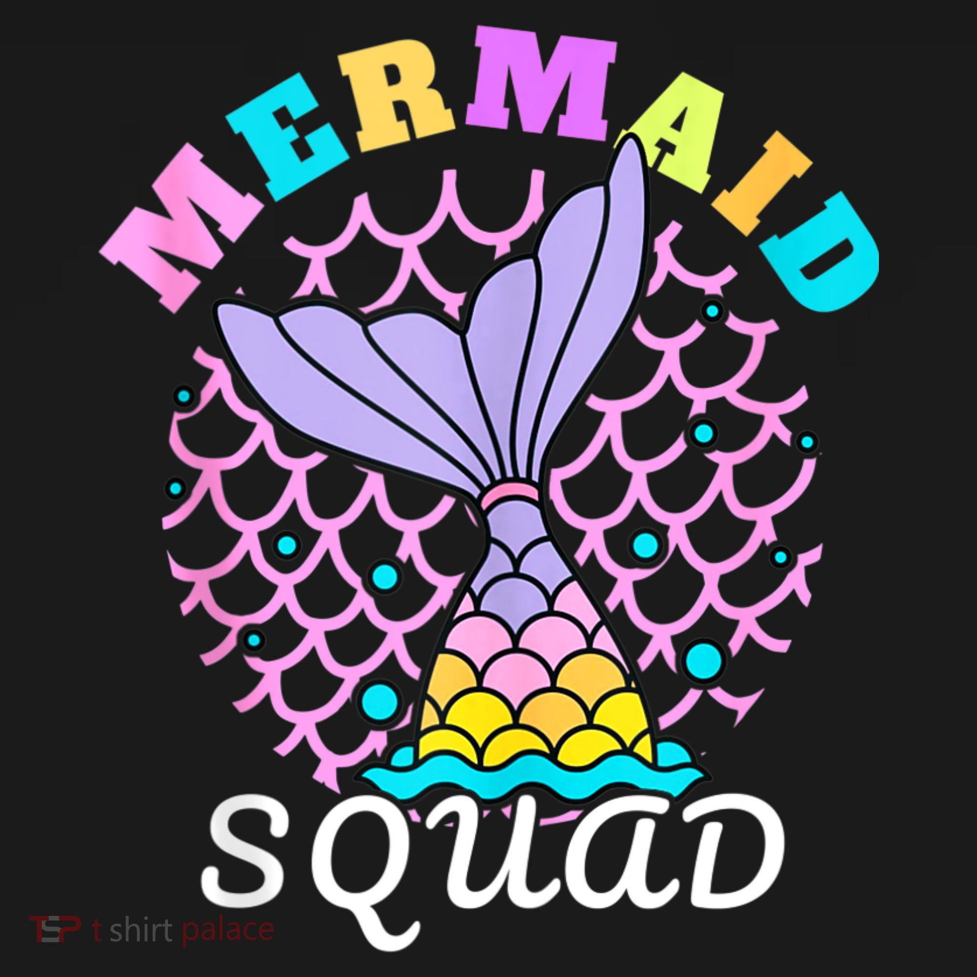 Mermaid Squad Funny Birthday Party Womens Family Women's Hoodie