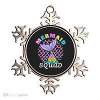 Mermaid Squad Funny Birthday Party Womens Family Ornament thumb 0
