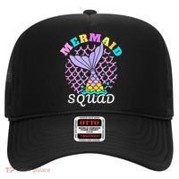 Mermaid Squad Funny Birthday Party Womens Family Hat thumb 0