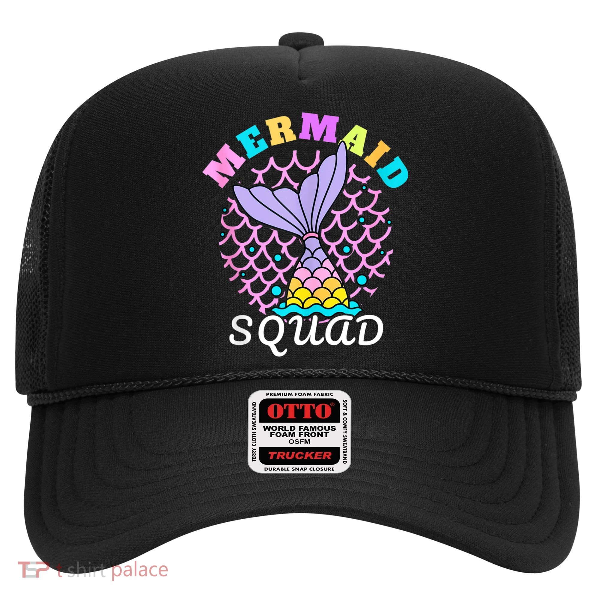 Mermaid Squad Funny Birthday Party Womens Family Hat