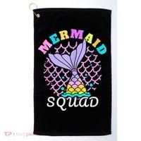 Mermaid Squad Funny Birthday Party Womens Family Golf Towel thumb 0