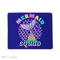 Mermaid Squad Funny Birthday Party Womens Family Mousepad thumb 0