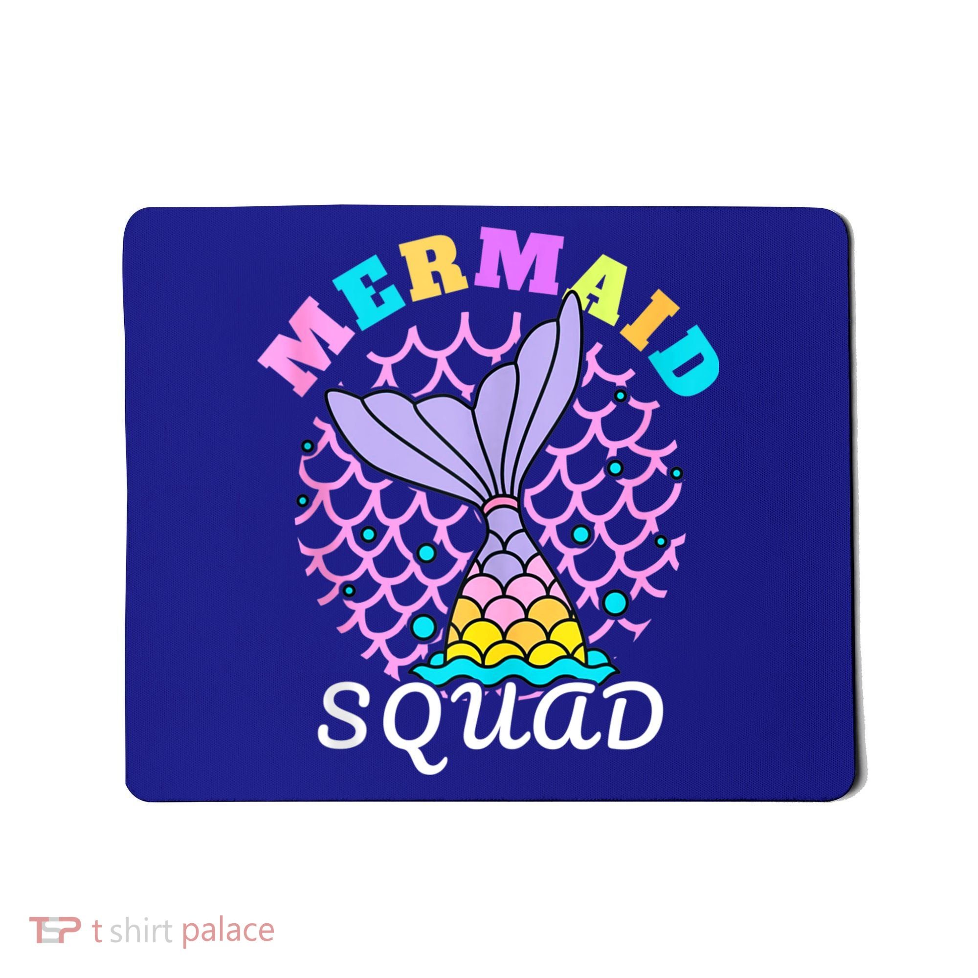 Mermaid Squad Funny Birthday Party Womens Family Mousepad