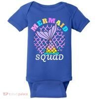 Mermaid Squad Funny Birthday Party Womens Family Baby Bodysuit thumb 0