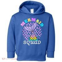 Mermaid Squad Funny Birthday Party Womens Family Toddler Hoodie thumb 0