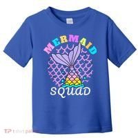 Mermaid Squad Funny Birthday Party Womens Family Toddler T-Shirt thumb 0